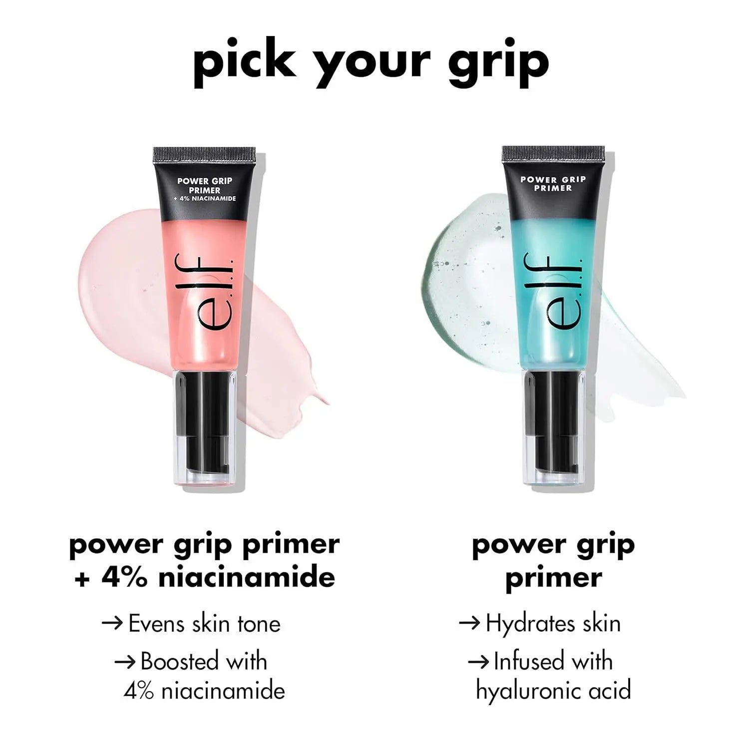 Elf Power Grip Primer Gel-based Moisturizing Facial Base Cream For Firming Makeup Long-lasting Wear Face Improve Makeup Texture
